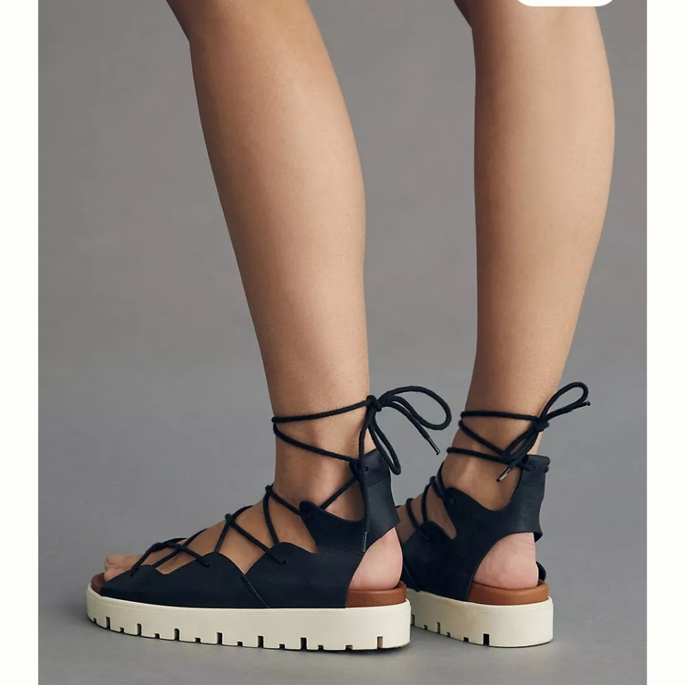 Pilcro Tie-Up Gladiator Sport SandalsPilcro
